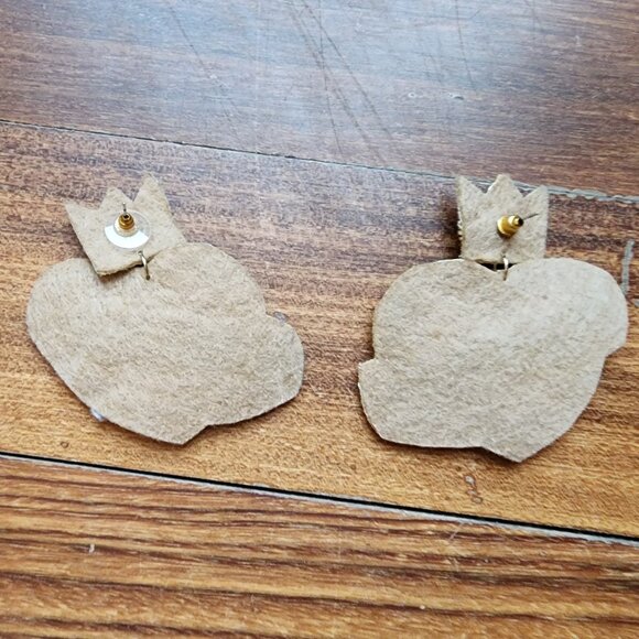 Claire's Birthday Queen Beaded Embroidered Earrings - Picture 7 of 14